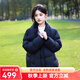 坦博爾【爆款推薦】美拉德羽絨服女短款立領(lǐng)顯瘦小個子面包服TBF530328T 黑色 S (160)