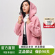 伯希和【斷碼特價(jià)】抓絨衣男女式羊羔絨外套保暖加厚搖粒絨外套戶外 豆沙粉 S