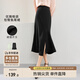 尚都比拉秋季時尚優(yōu)雅裙子女平整腰頭包臀設(shè)計感裙擺半身裙 黑色 M 