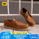 CAT卡特休閑皮鞋男鞋經(jīng)典荔枝紋皮復(fù)古單鞋25春新品P725917O1EMC36 棕色 41