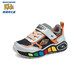 Skechers斯凱奇兒童鞋春秋款男寶寶閃燈鞋小童時(shí)尚潮流休閑運動(dòng)鞋407606N 銀色/黑色/SLBK 25