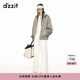 DZZIT地素棒球衫夾克春秋新款復(fù)古摩登運(yùn)動(dòng)風(fēng)潮酷感女 卡其色 M