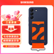 三星（SAMSUNG） Galaxy S22 5G原裝手機殼 掛繩式保護套 s22炫彩液態(tài)硅膠保護殼 S22【藍色】
