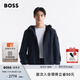 BOSS男士2025春季新款常規(guī)版型夾克 404-深藍(lán)色 XL