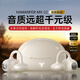 HAMANFER哈曼菲耳【藍(lán)牙耳機(jī)2025最新款超長續(xù)航】真無線開放式藍(lán)牙耳機(jī) 一拖二雙設(shè)備連接 游戲音樂耳機(jī) 冰晶白 【舒適佩戴 開放不漏音】