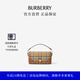 博柏利（BURBERRY）【禮物】女包 格紋拼皮革頂部提柄 Note 手提包80661651