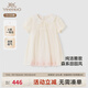英氏【商場(chǎng)同款】女童連衣裙夏季透氣裙子可愛(ài)小白裙女寶寶公主裙 梔子花 90 cm