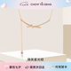 周大生微笑星光結(jié)銀飾項(xiàng)鏈精致百搭通勤簡(jiǎn)約顯白七夕禮物送女友