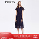 PORTS寶姿女裝春夏氣質(zhì)優(yōu)雅百搭連衣裙ALD8D216PFP027 丈青混色 2