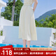 百圖betu女裝2025夏季新款半身裙高腰松緊腰顯瘦百搭A(yù)字裙子女2506T51 杏色 S
