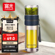 富光雙層玻璃杯 高硼硅玻璃泡茶杯子 茶水分離杯 男女士辦公水杯240ml
