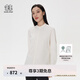 KOLON SPORT/可隆SECO長袖襯衫 女士商務(wù)通勤吸濕速干抗菌印花上衣 LKSH5ST804-CR 米白 M 165/88A