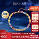 IL&CO尤珂「花彩綾」天然彩寶石手鏈女銀碧璽手串七夕情人節(jié)禮物送女友 【聚財納福】8克拉多色寶石手鏈
