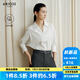 艾諾絲雅詩(shī)【商場(chǎng)同款】2025秋季新品通勤百搭匹馬棉純棉襯衫上衣女40725003 白色 M