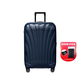 新秀麗（Samsonite）萬向輪貝殼箱密碼鎖行李箱旅行箱CS2午夜藍(lán)25寸 七夕情人節(jié)禮物