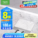 施耐德電氣地插座隱藏式地面插座 不銹鋼嵌入式五孔地插 (帶底盒）