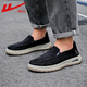 回力帆布鞋一腳蹬懶人鞋男鞋百搭休閑平底鞋 WXY(JS)-1847 黑色 42