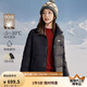 茵曼（INMAN）2024年冬季女裝新品小個(gè)子時(shí)尚百搭羽絨服日常寬松保暖外套 黑色 M