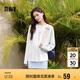 森馬（Semir）長(cháng)袖T恤女字母印花oversize個(gè)性2025夏季上衣鹽甜系109325101001