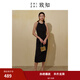 致知ZHIZH【白瓷裙】白色連衣裙女新款夏季掛脖氣質(zhì)法式收腰長裙 黛黑色（裙） M