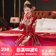 泰勒馬?。═AILEMARTIN） 絲絨秀禾服新娘2025新款中式婚服結(jié)婚禮服古裝敬酒服小個子可穿 雙鳳戲珠雙袖 M