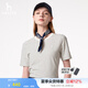 哈吉斯（HAZZYS）女裝 夏季款女士圓領(lǐng)文藝細(xì)條紋T恤衫女ASTSE0BBE68 乳白色I(xiàn)V L (165/88A 40）