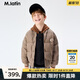 M.Latin/馬拉丁童裝24冬新款中性大童短款羽絨服 淺咖 140cm