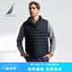 諾帝卡（NAUTICA）【商場(chǎng)同款】男裝春夏款防輕濺水輕薄羽絨背心馬甲男JO3315 藏青4NV 2XL
