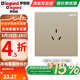 羅格朗（LEGRAND）開關(guān)插座面板逸景米蘭金五孔帶USB家用86型雙控暗裝墻壁電源插座 三孔16A空調(diào) 插座