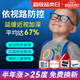 依視路鏡片星趣控中小學(xué)生離焦近視鏡兒童青少年減緩增長防控膜巖眼鏡片 依視路星趣控防控67%鉆晶膜巖+兒童鏡框 1.591折射率特薄*2片價