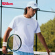 威爾勝（Wilson）25夏季新款男士DAILY涼感吸濕速干防紫外線運(yùn)動(dòng)訓(xùn)練短袖T恤網(wǎng)球服 亮白色-WM20086532WTA L /180/100A
