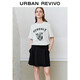 UR2025秋季新款女裝時(shí)尚復古休閑撞色印花短袖T恤UYY450234