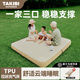 塔吉比（TAKIBI）充氣床墊拉絲自動氣墊床午休打地鋪戶外露營彈絲墊防潮墊TPU20 20cm三人+2.0無刷泵【帶儀表盤】