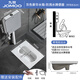 九牧蹲便器水箱套裝衛(wèi)浴整套蹲坑蹲便池大便器大口徑防滑防臭一體蹲廁 防濺新款-帶彎前排水+豪華水箱