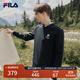 FILA斐樂(lè )男裝套頭衛衣秋冬商務(wù)休閑通勤圓領(lǐng)衛衣上衣 正黑色-BK 180/100A/XL