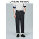 UR2025春季新款男裝復古休閑翻折九分直筒牛仔長(cháng)褲UMF850028
