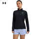 安德瑪（UNDERARMOUR）春夏Tech女子羅紋訓練運動(dòng)長(cháng)袖T恤1389857 黑色001  L