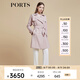 PORTS寶姿商場同款早春新款女裝“日暮粉雙排扣短風衣”LD8T035MWQ042 日暮粉 S (4)