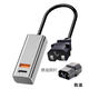 龍百達電動(dòng)車(chē)手機充電器100W超級快充閃充USB轉換器48V60V72伏外賣(mài)通用 100W閃充品字頭+雅迪圓針轉接頭 無(wú)規格