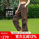 駱駝（CAMEL）【傘兵褲】速干工裝褲女寬松闊腿褲戶(hù)外徒步登山長(zhǎng)褲降落傘褲9196