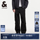 杰克·瓊斯（JACK&JONES）降落傘兵褲男夏季工裝褲涼感男褲略寬松休閑褲輕薄款潮流褲子 E40黑色 33 180 33