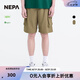 NEPA耐葩25年新品男女同款情侶夏季戶外運(yùn)動多口袋工裝短褲7LC1765 暗米色D18 XL 175/90A（090）