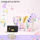 CHARLES&KEITH經(jīng)典菱格鏈條小方單肩斜挎包包女包生日禮物七夕禮物CK2-70160131 Black黑色 小包