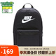 耐克NIKE雙肩包中性電腦包旅行HERITAGE休閑包書包 DC4244-010黑中