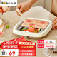 小熊（Bear）炒酸奶機(jī)家用小型炒冰機(jī)冰淇淋機(jī)制冰機(jī)免插電316不銹鋼CX-JE028