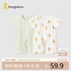 童泰（TONGTAI）嬰兒短袖連體衣夏季純棉寶寶衣服兒童家居服內(nèi)衣2件裝 綠色80cm