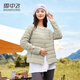 雪中飛羽絨內膽女輕薄羽絨服女短款新款冬季內搭修身時(shí)尚羽絨服外 高級灰 L (165)