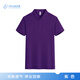 北羅冰絲polo衫定制工作服夏季短袖企業(yè)4S店銷(xiāo)售翻領(lǐng)t恤工裝文化衫男 【冰絲涼感】紫色 2XL