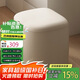 千禧華府凳子家用化妝凳臥室梳妝凳奶油風門口換鞋凳客廳沙發(fā)腳凳奶油白色
