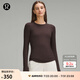 lululemon丨Hold Tight 女士緊身剪裁長袖 T 恤 LW3FTFS 濃縮咖啡色 S /6